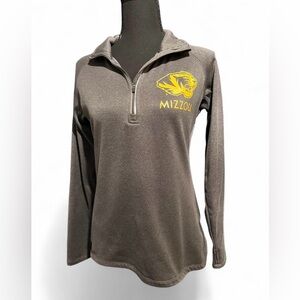 Mizzou University of Minnesota Tigers Women’s Charcoal Grey Quarter Zip Size Sm